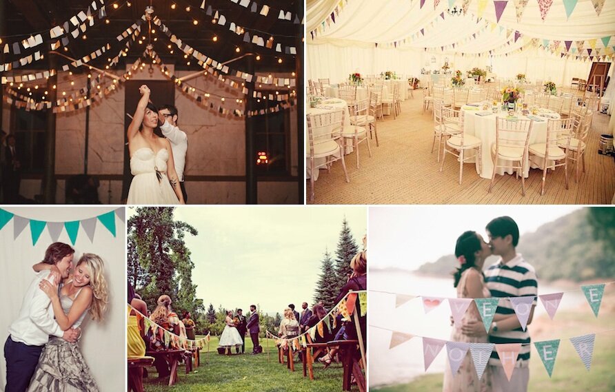 Bunting Themed Wedding Decor Bunting Themed Wedding Decor